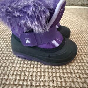 Kamik Purple and Black Kids' Boots